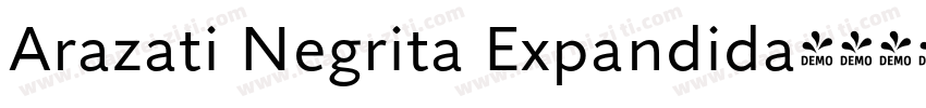 Arazati Negrita Expandida字体转换